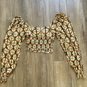 UO Old Soul Smocked Top